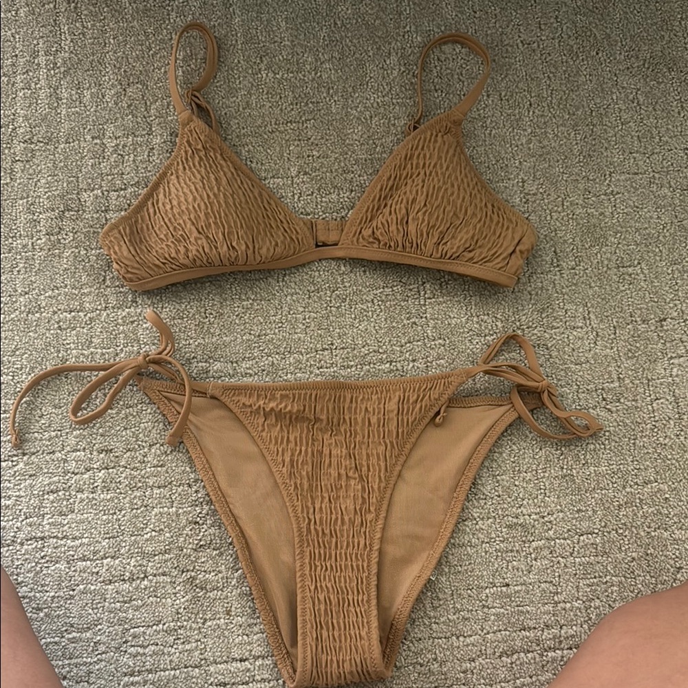 Aerie Tan Bikini Set